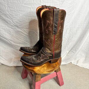 Lucchese Cowboy Boots Tansy Western Boots - Chocolate/Bronze